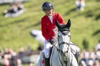 Malgré les deux sans-faute de Nadja Peter Steiner et Mila, la Suisse a manqué la victoire à Saint-Gall. KEYSTONE/GIAN EHRENZELLER